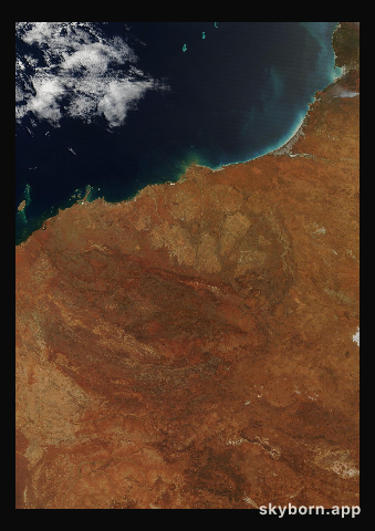 The Earth on 22 September 2025 · Pilbara, Western Australia