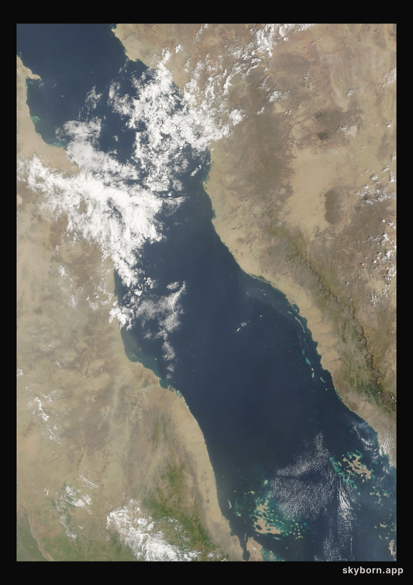 The Earth on 23 September 2025 · Red Sea