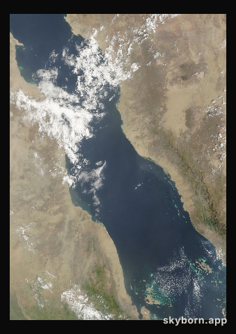 The Earth on 23 September 2025 · Red Sea
