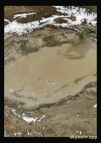 The Earth on 25 September 2025 · Taklamakan Desert