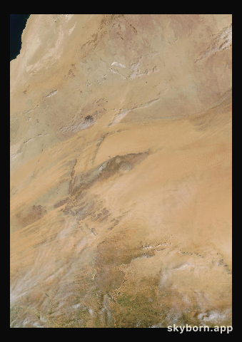 The Earth on 26 September 2025 · Eye of the Sahara, Mauritania