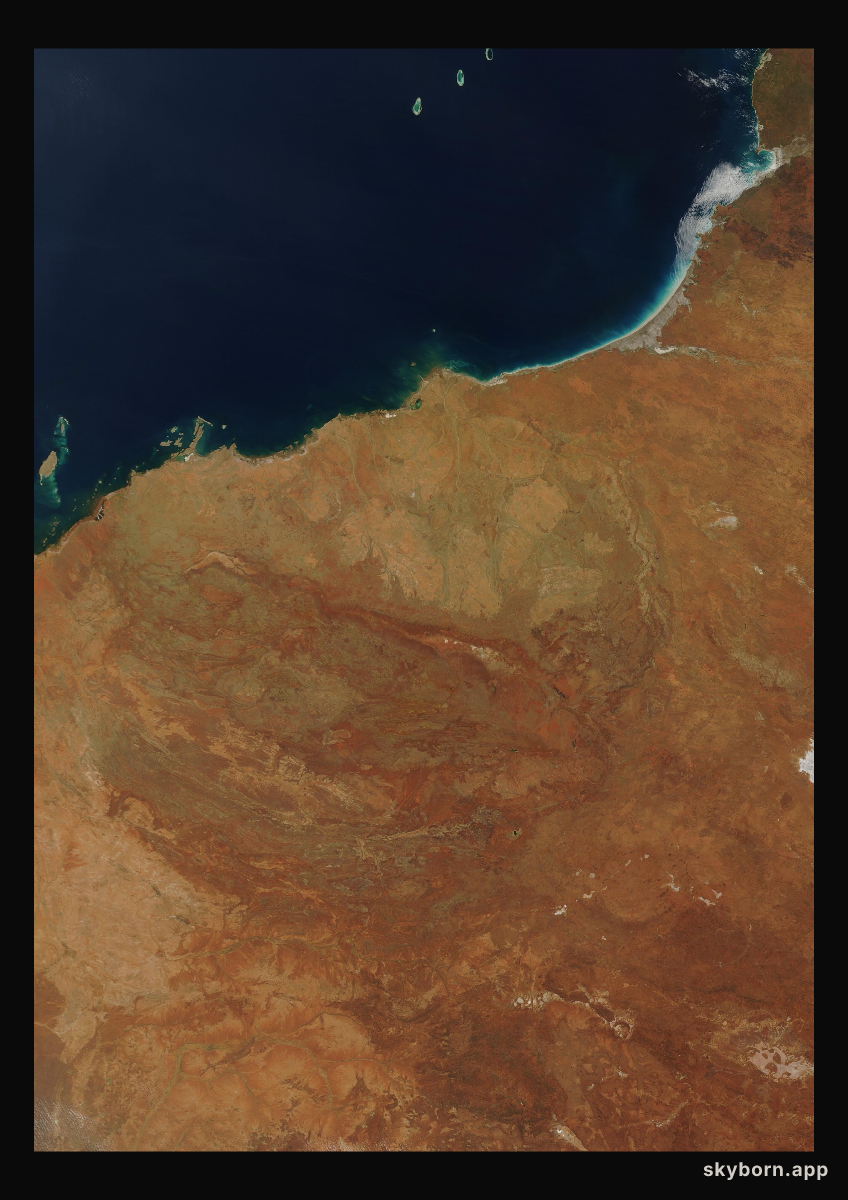 The Earth on 29 September 2025 · Pilbara, Western Australia