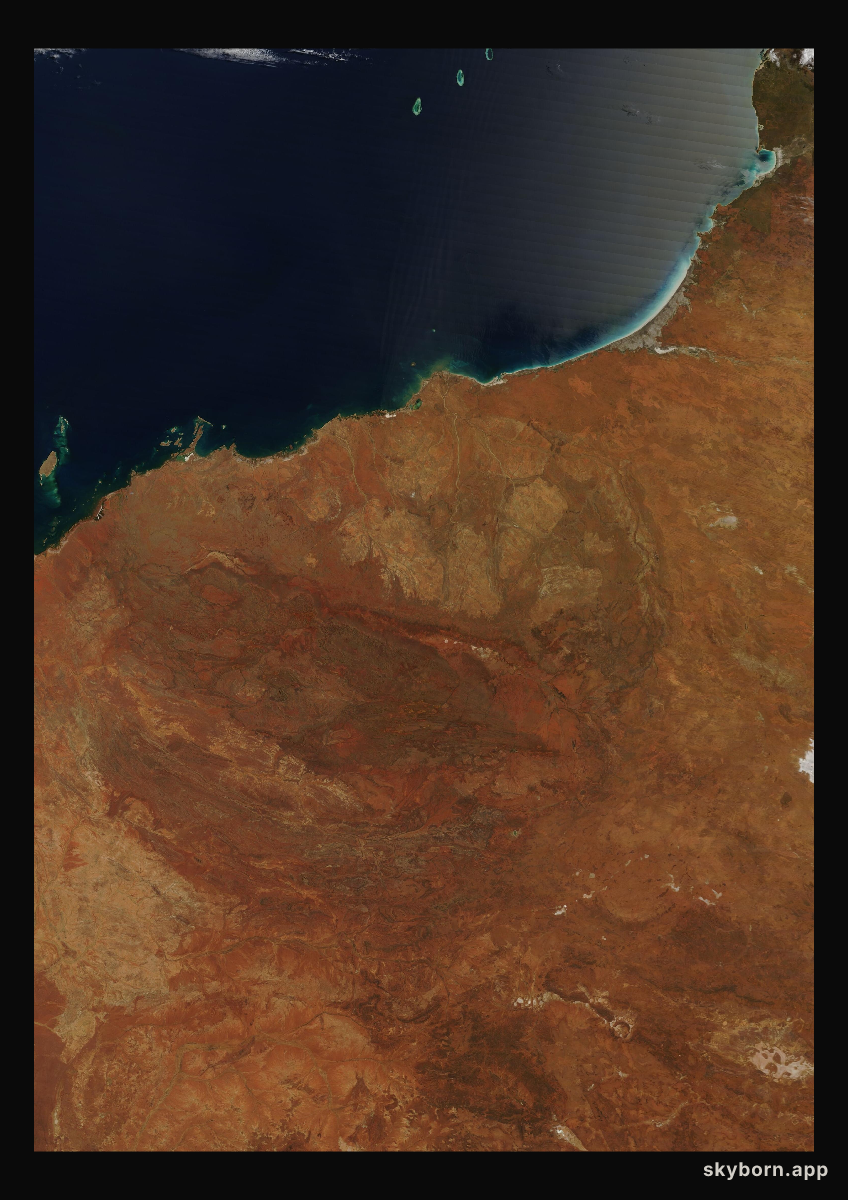 The Earth on 2 October 2025 · Pilbara, Western Australia