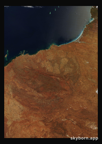 The Earth on 2 October 2025 · Pilbara, Western Australia