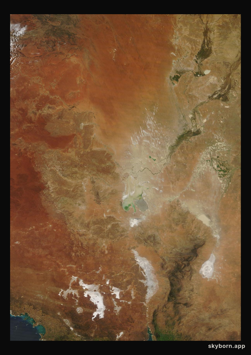 The Earth on 3 October 2025 · Lake Eyre, Australia