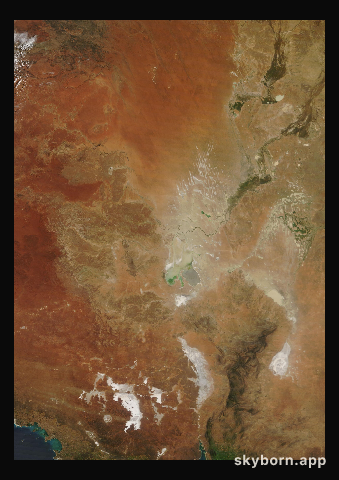 The Earth on 3 October 2025 · Lake Eyre, Australia