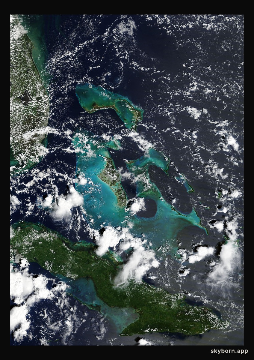 The Earth on 8 October 2025 · Bahamas