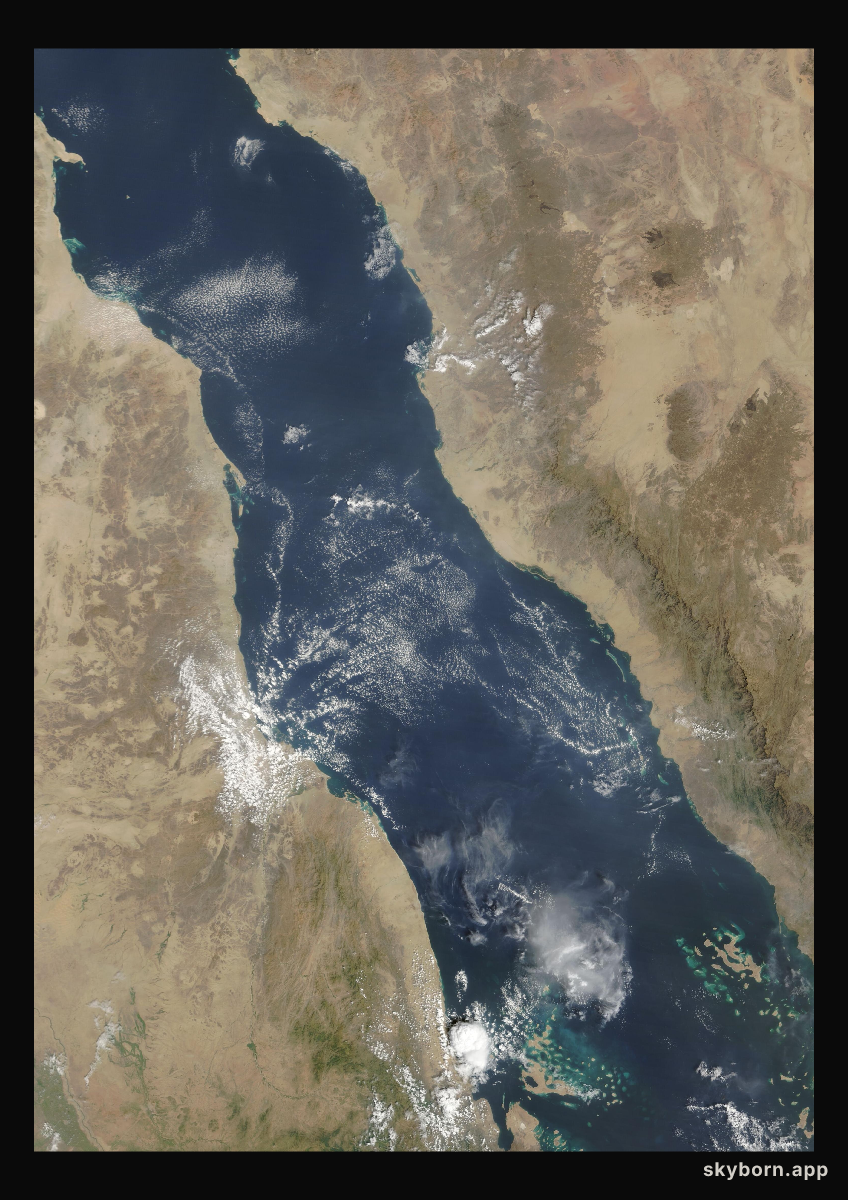 The Earth on 13 October 2025 · Red Sea
