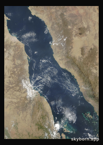 The Earth on 13 October 2025 · Red Sea
