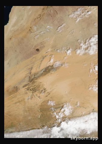 The Earth on 19 October 2025 · Eye of the Sahara, Mauritania