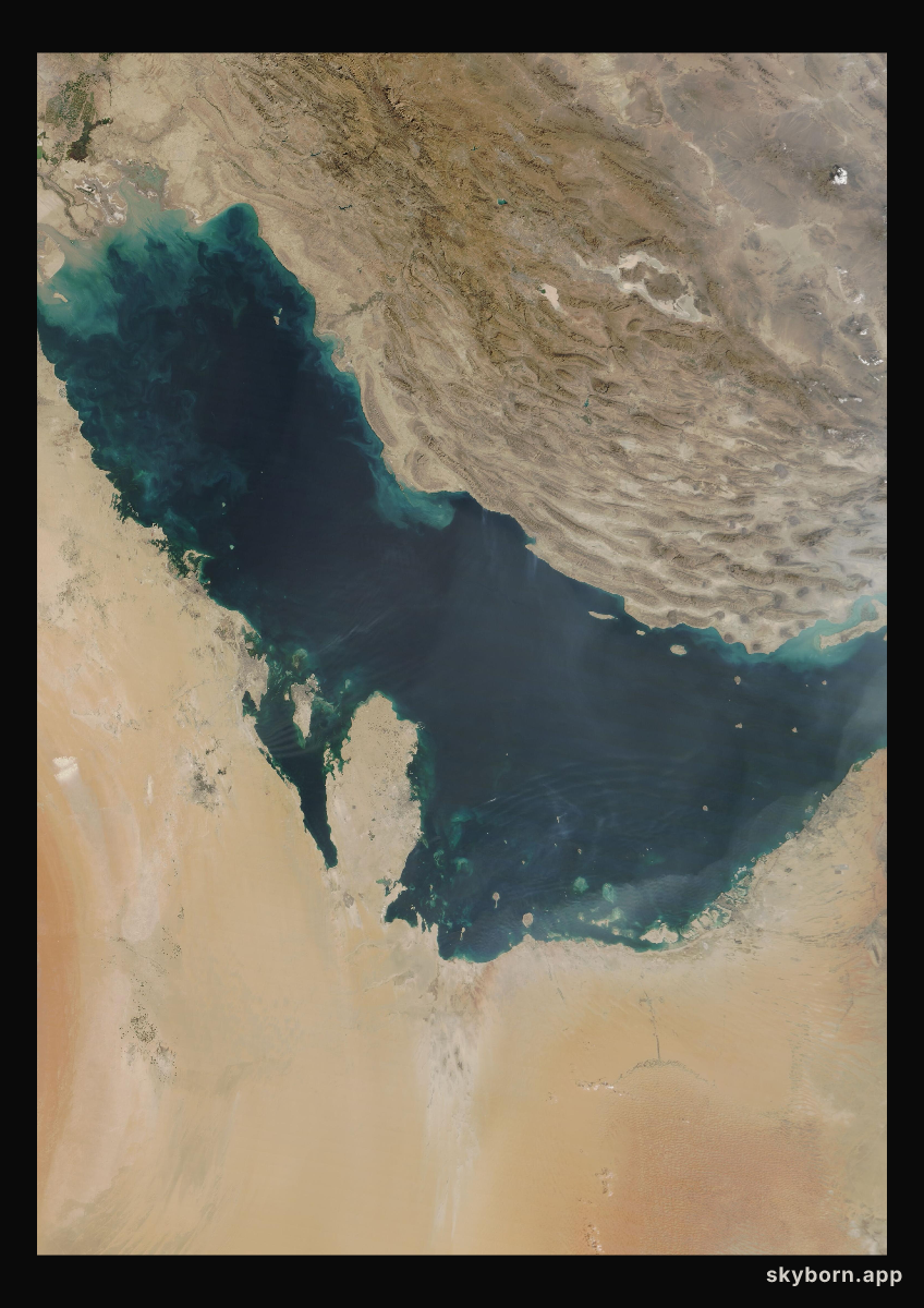 The Earth on 20 October 2025 · Persian Gulf