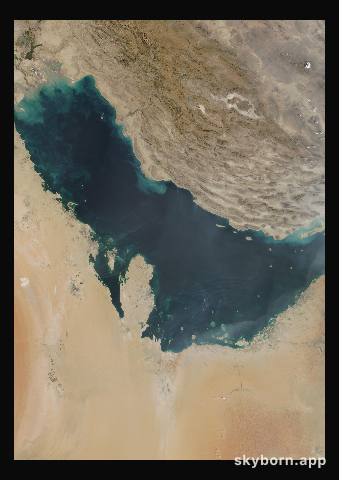 The Earth on 20 October 2025 · Persian Gulf
