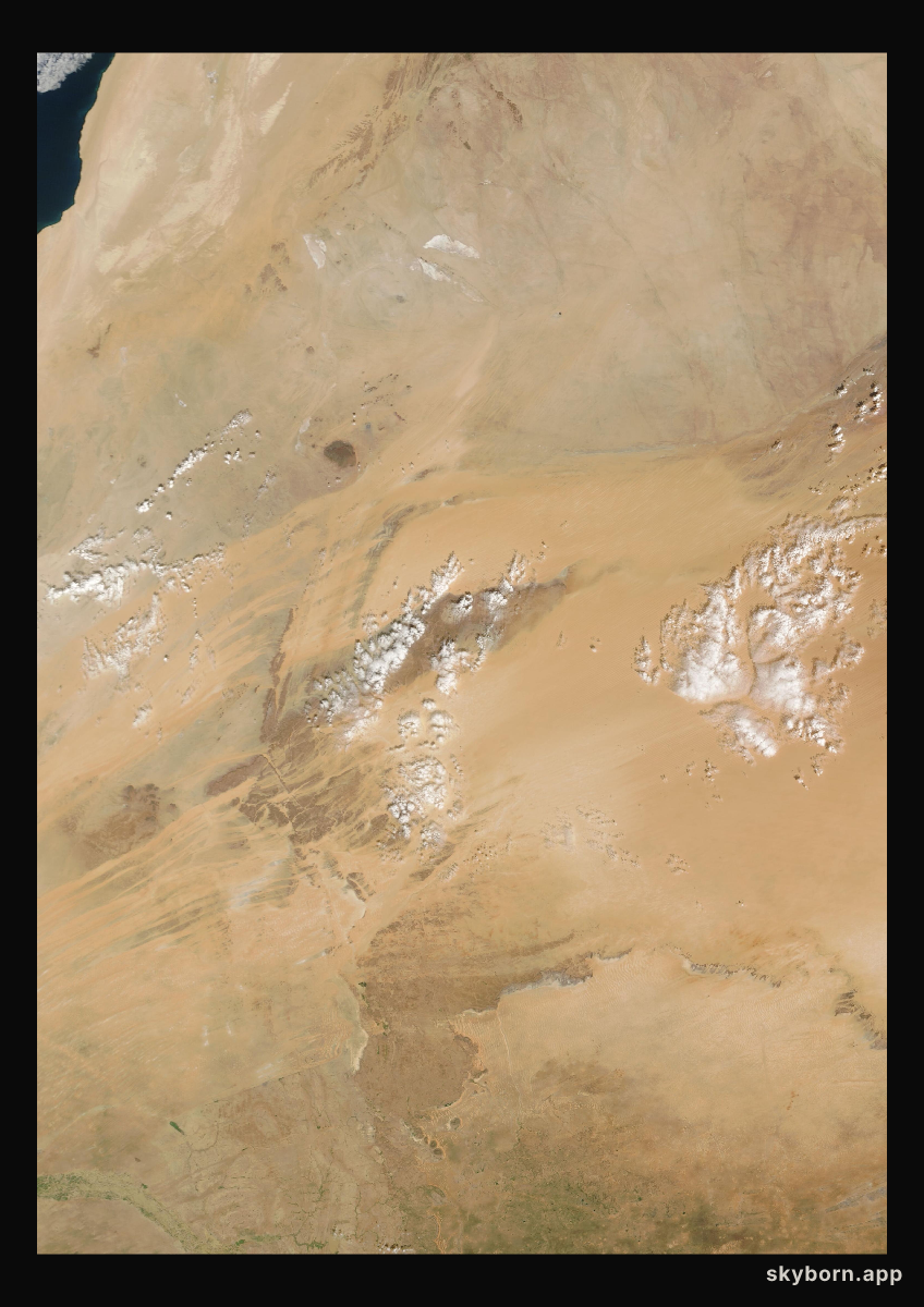 The Earth on 23 October 2025 · Eye of the Sahara, Mauritania