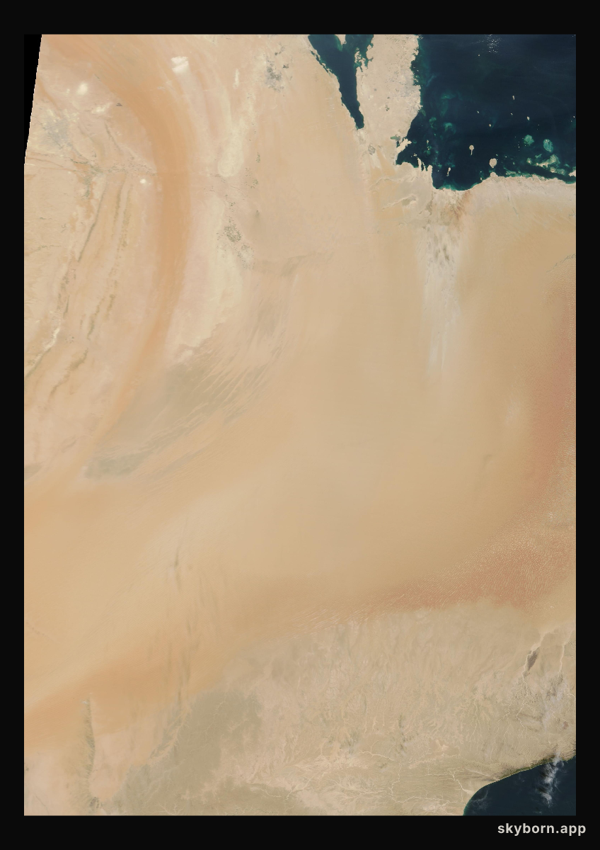The Earth on 24 October 2025 · Empty Quarter, Arabia