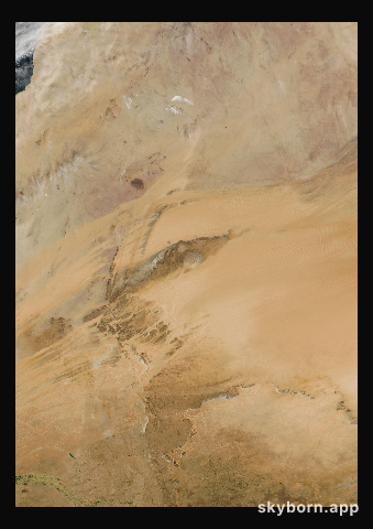 The Earth on 31 October 2025 · Eye of the Sahara, Mauritania