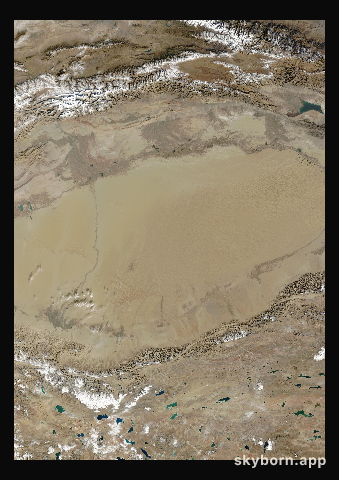 The Earth on 3 November 2025 · Taklamakan Desert