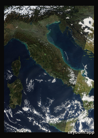 The Earth on 4 November 2025 · Italy and the Adriatic