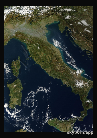 The Earth on 5 November 2025 · Italy and the Adriatic