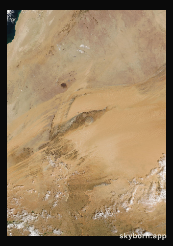 The Earth on 10 November 2025 · Eye of the Sahara, Mauritania