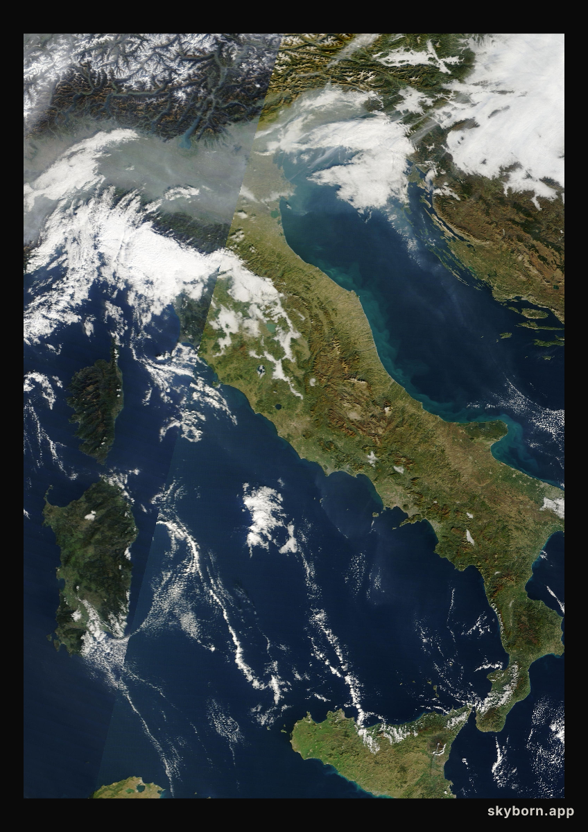 The Earth on 12 November 2025 · Italy and the Adriatic
