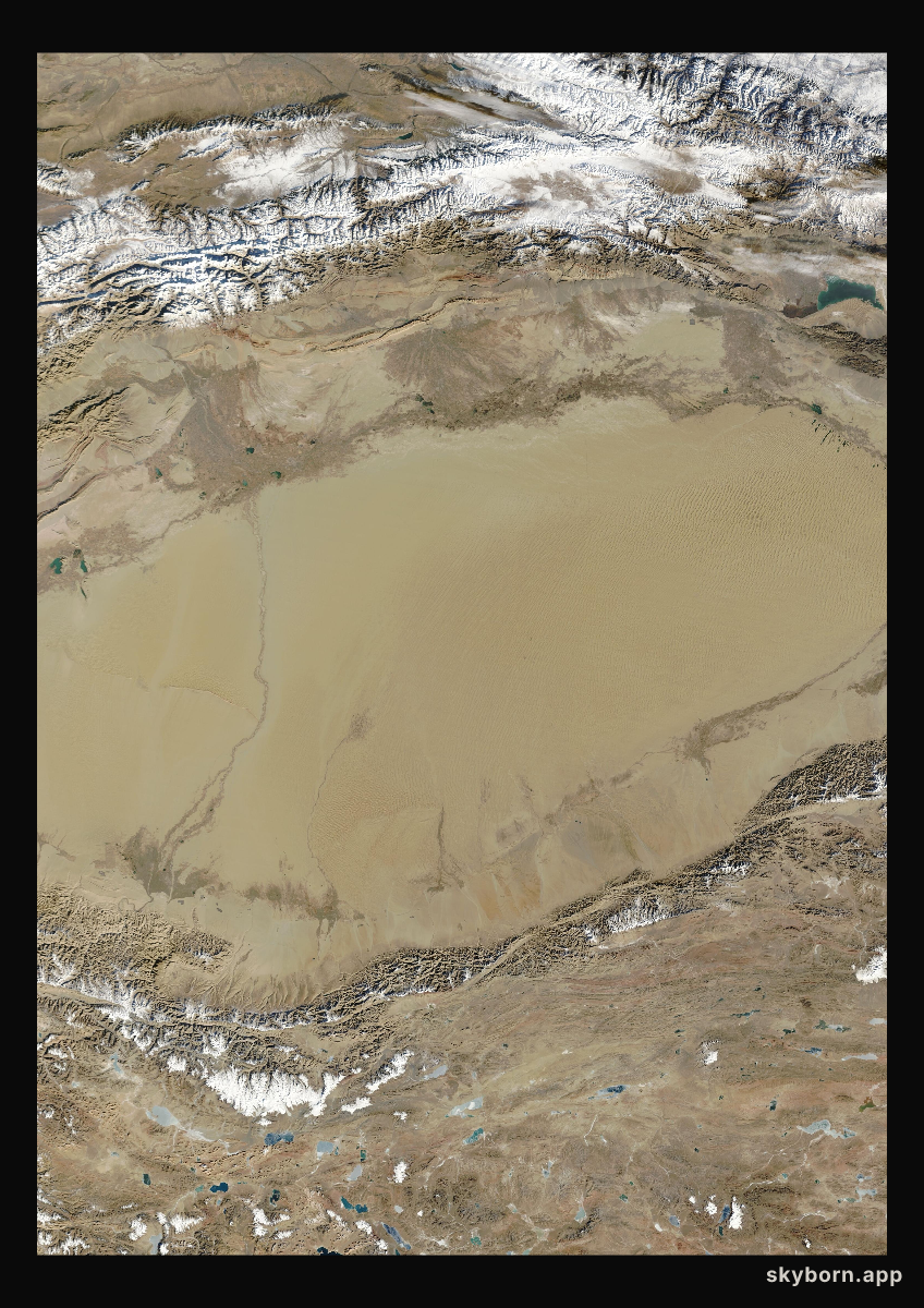 The Earth on 28 November 2025 · Taklamakan Desert