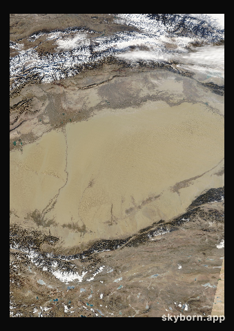 The Earth on 29 November 2025 · Taklamakan Desert