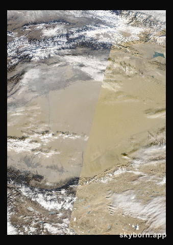 The Earth on 7 December 2025 · Taklamakan Desert