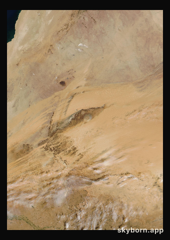 The Earth on 10 December 2025 · Eye of the Sahara, Mauritania