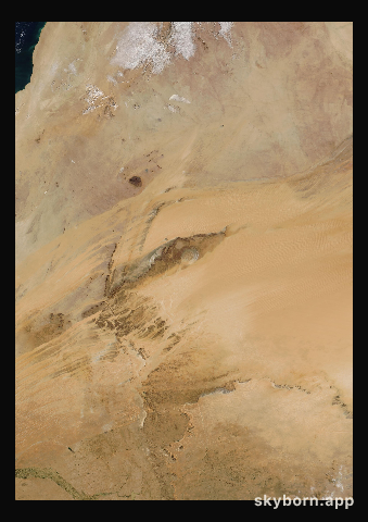 The Earth on 15 December 2025 · Eye of the Sahara, Mauritania