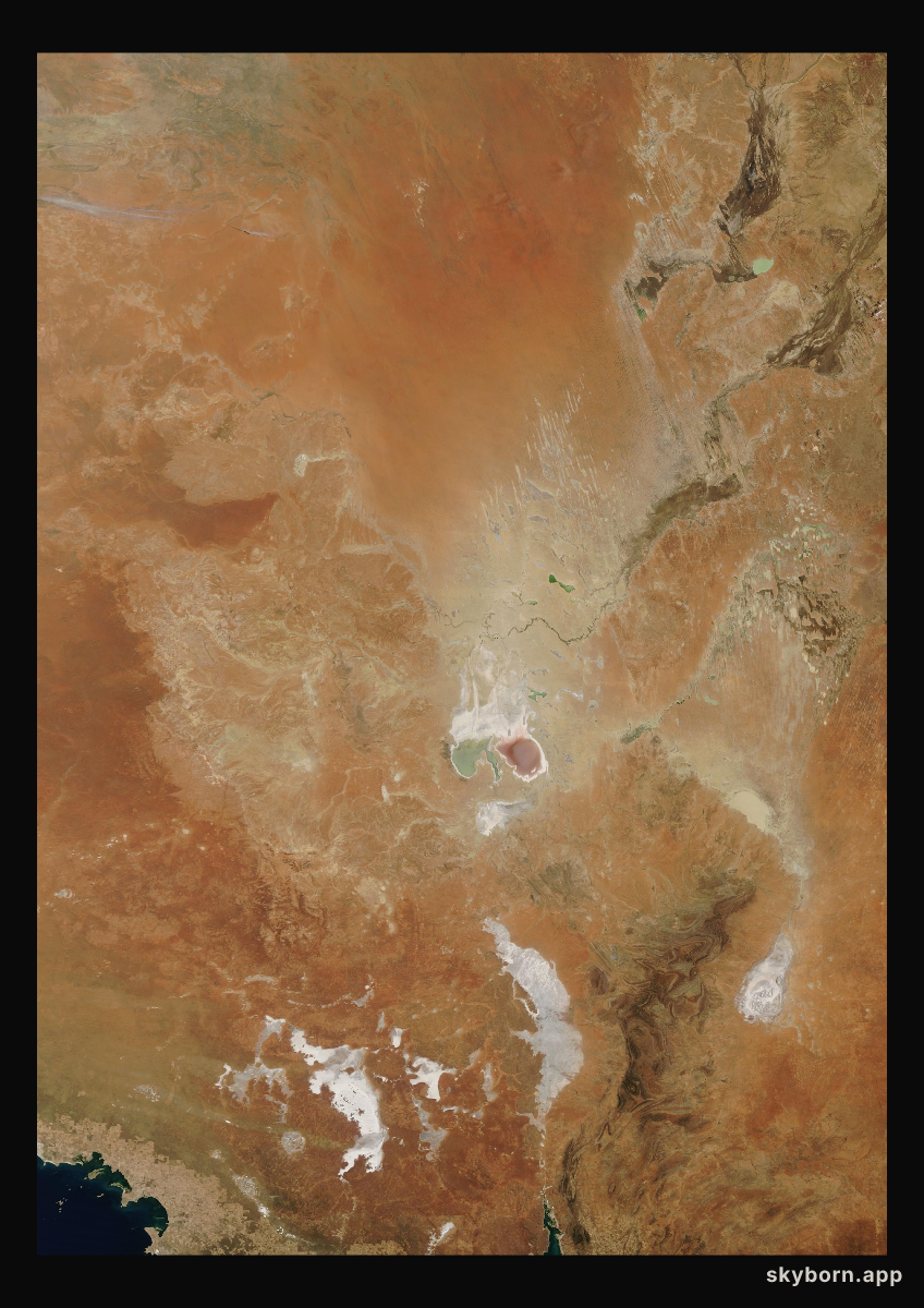 The Earth on 16 December 2025 · Lake Eyre, Australia