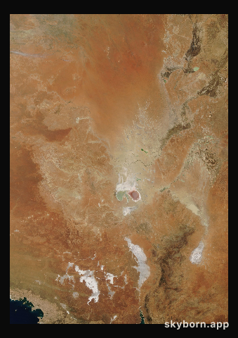 The Earth on 16 December 2025 · Lake Eyre, Australia