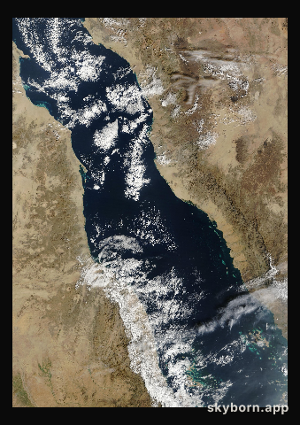 The Earth on 17 December 2025 · Red Sea