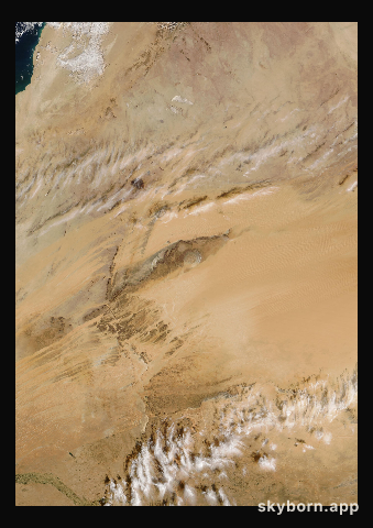The Earth on 20 December 2025 · Eye of the Sahara, Mauritania