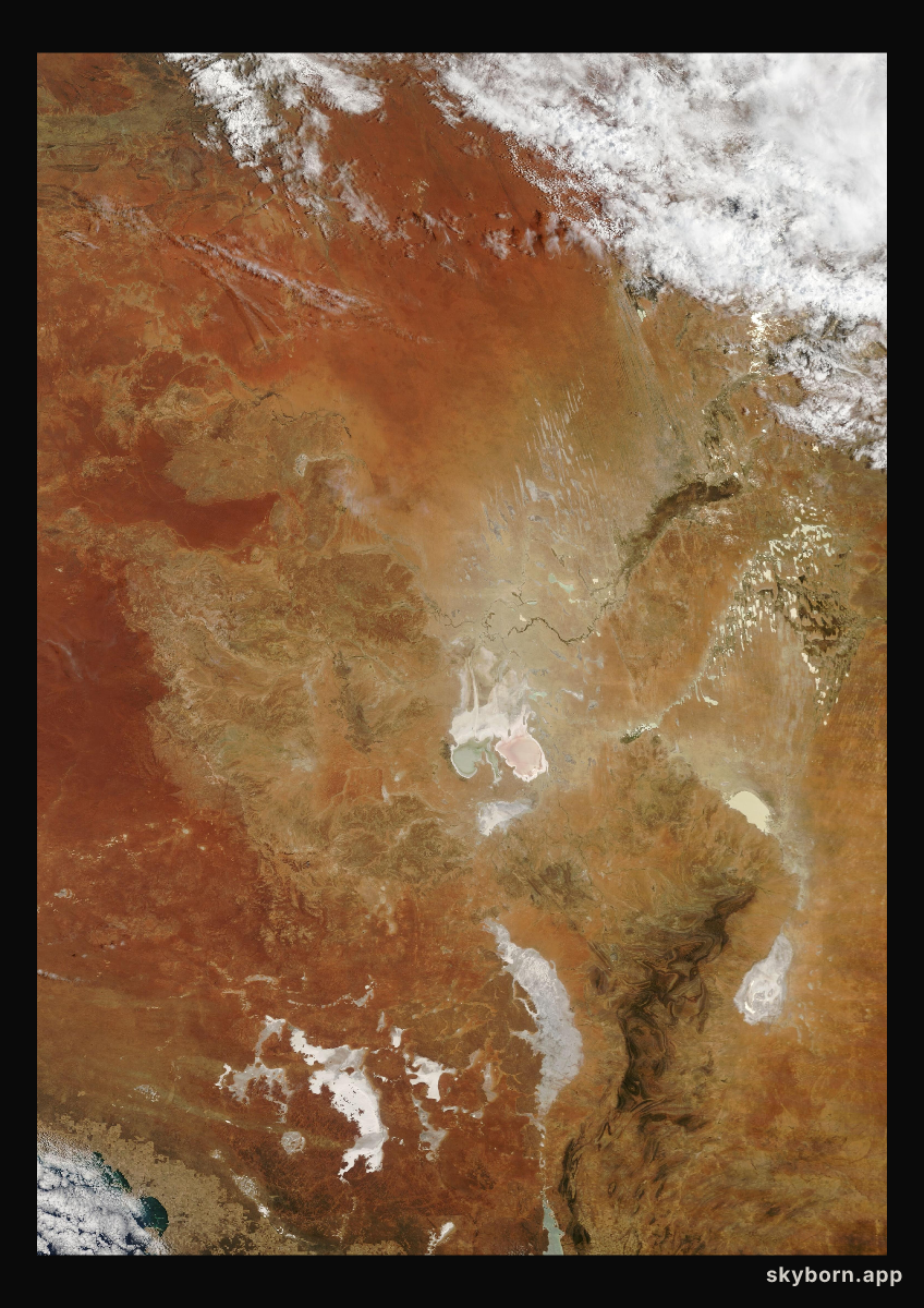 The Earth on 24 December 2025 · Lake Eyre, Australia