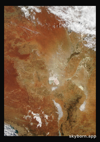 The Earth on 24 December 2025 · Lake Eyre, Australia