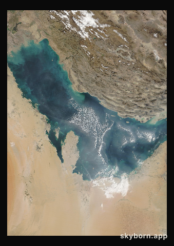 The Earth on 8 January 2026 · Persian Gulf