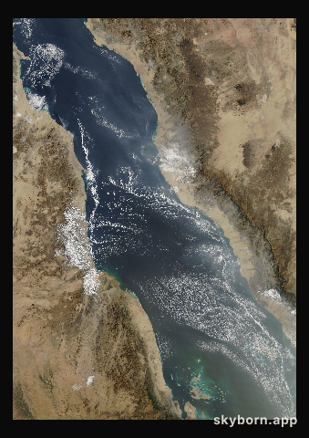 The Earth on 9 January 2026 · Red Sea