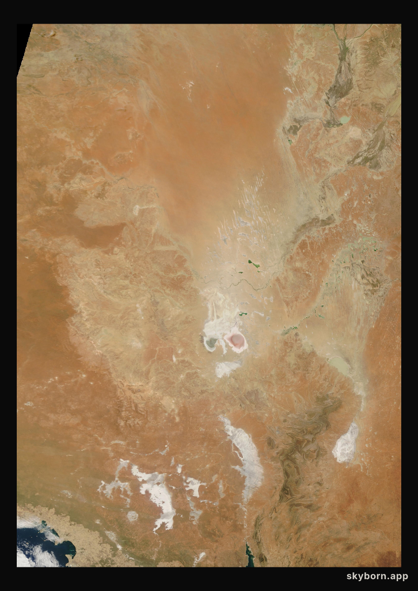 The Earth on 17 January 2026 · Lake Eyre, Australia