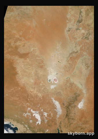 The Earth on 17 January 2026 · Lake Eyre, Australia