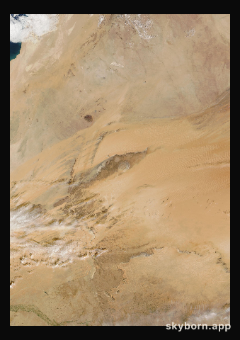 The Earth on 21 January 2026 · Eye of the Sahara, Mauritania