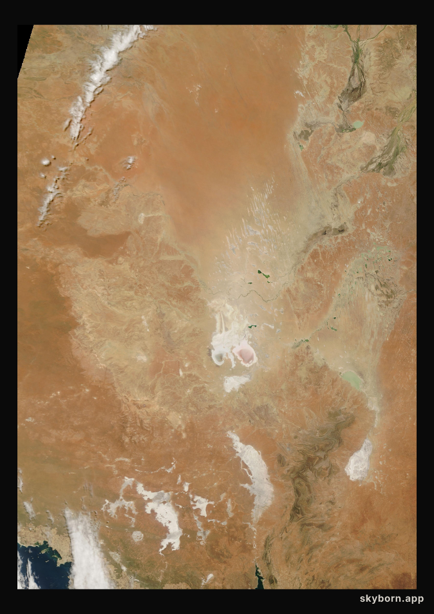 The Earth on 27 January 2026 · Lake Eyre, Australia