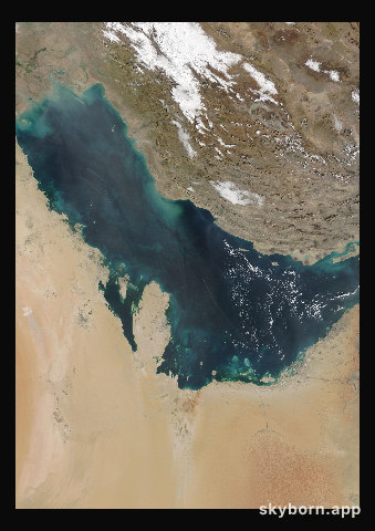 The Earth on 30 January 2026 · Persian Gulf