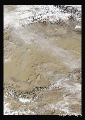 The Earth on 6 February 2026 · Taklamakan Desert