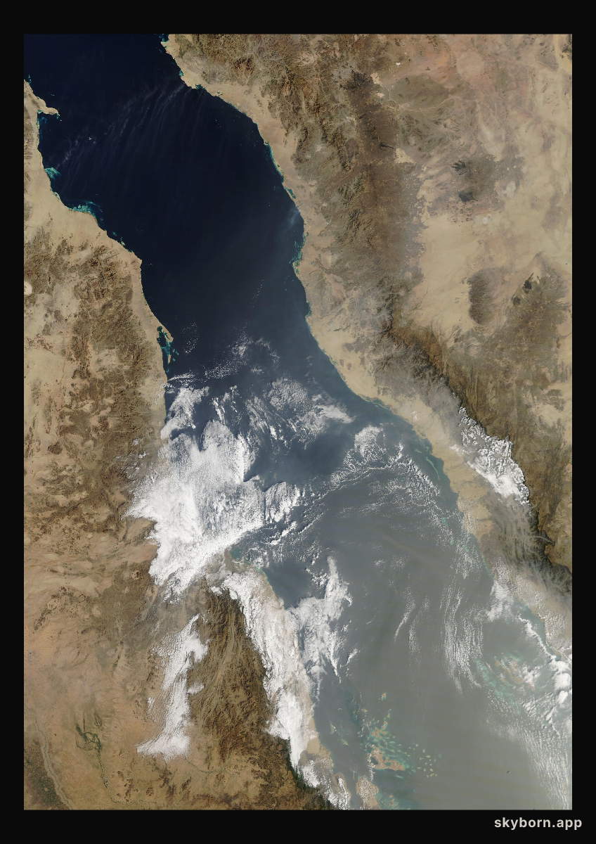 The Earth on 13 February 2026 · Red Sea