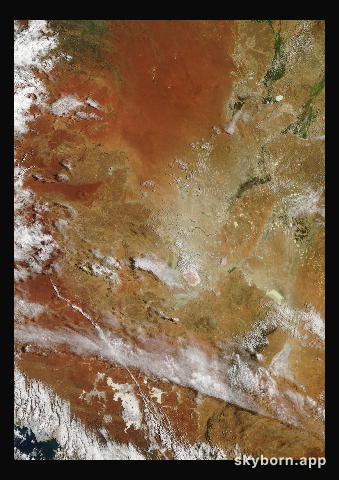 The Earth on 17 February 2026 · Lake Eyre, Australia