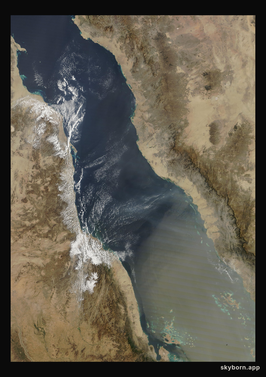The Earth on 18 February 2026 · Red Sea