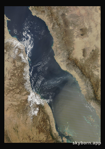 The Earth on 18 February 2026 · Red Sea