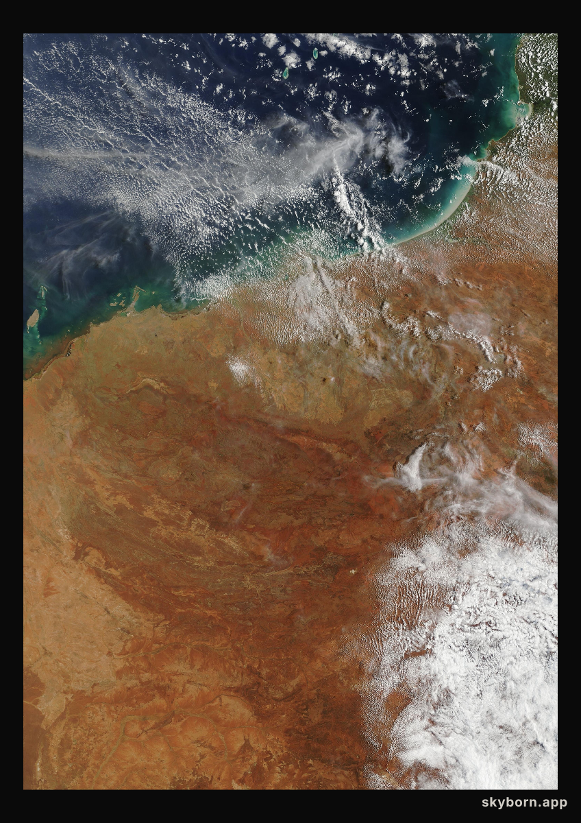 The Earth on 21 February 2026 · Pilbara, Western Australia