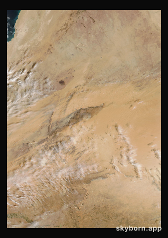The Earth on 23 February 2026 · Eye of the Sahara, Mauritania