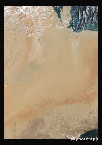 The Earth on 1 March 2026 · Empty Quarter, Arabia
